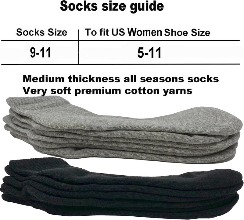 Glory Max 6 Pairs Women Ankle Socks Cotton Solid Color with Cushion for Athletic Running - Image 4